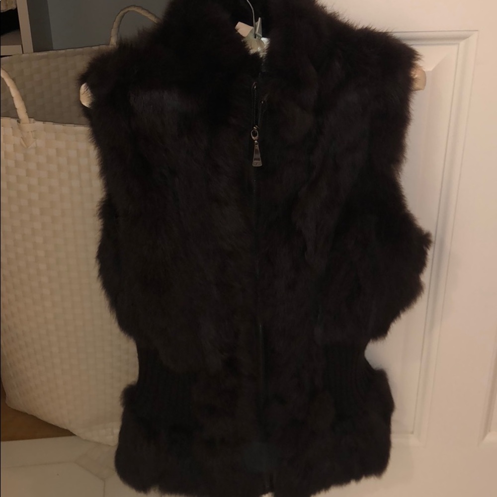 Real Rabit fur vest